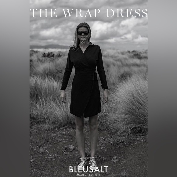 Bleusalt forest green wrap dress size 2 worn once - Picture 4 of 6